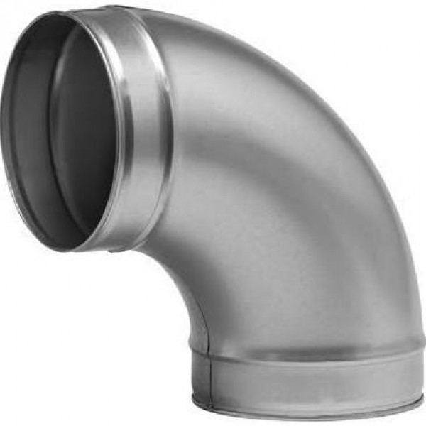 100mm Galvanised Grooved 90 deg Bend